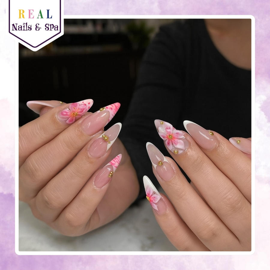 Nail design by Real Nails & Spa